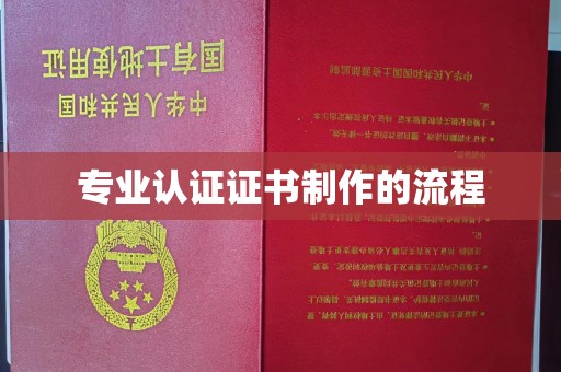 西林专业认证证书制作的流程