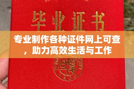 西林专业制作各种证件网上可查，助力高效生活与工作