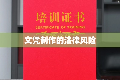 西林文凭制作的法律风险