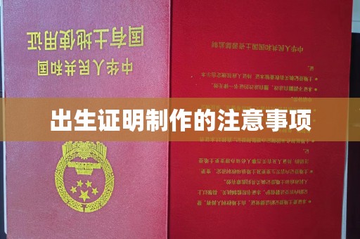 西林出生证明制作的注意事项