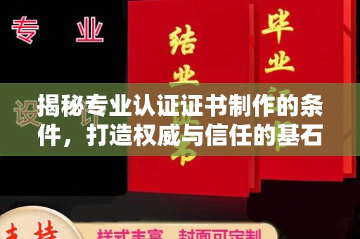 西林揭秘专业认证证书制作的条件，打造权威与信任的基石