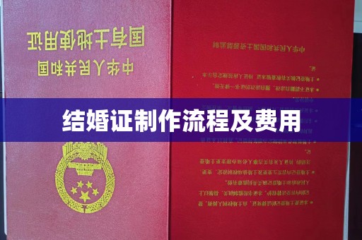 西林结婚证制作流程及费用