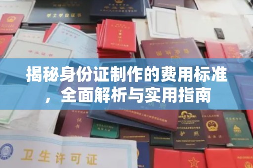西林揭秘身份证制作的费用标准，全面解析与实用指南