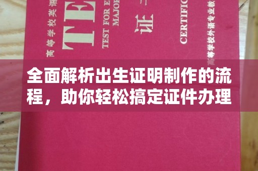 西林全面解析出生证明制作的流程，助你轻松搞定证件办理