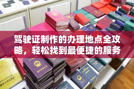 西林驾驶证制作的办理地点全攻略，轻松找到最便捷的服务点