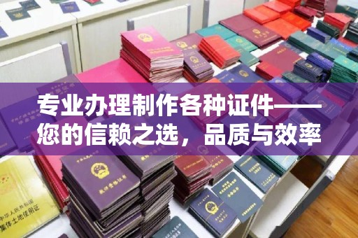 西林专业办理制作各种证件——您的信赖之选，品质与效率的完美结合