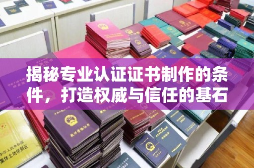 西林揭秘专业认证证书制作的条件，打造权威与信任的基石