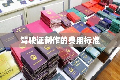 西林驾驶证制作的费用标准