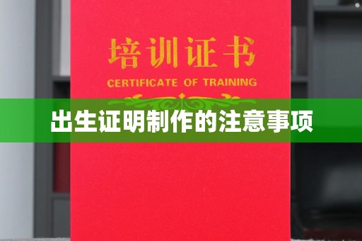 西林出生证明制作的注意事项