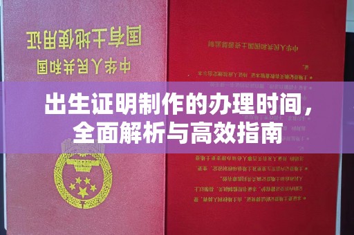 西林出生证明制作的办理时间，全面解析与高效指南