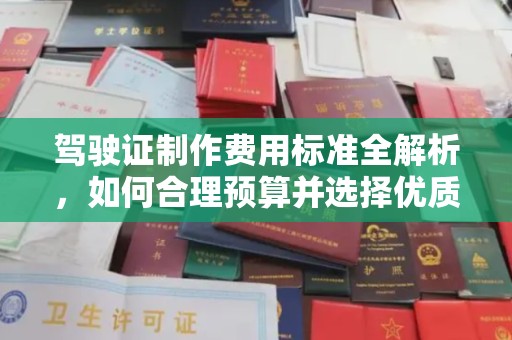西林驾驶证制作费用标准全解析，如何合理预算并选择优质服务？