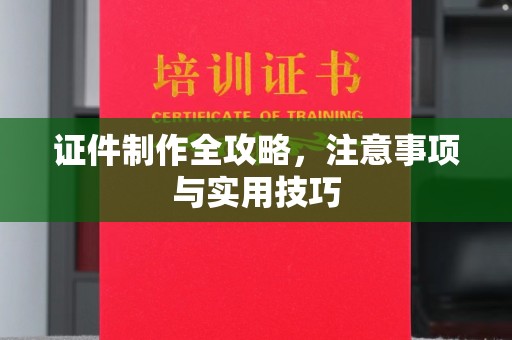 西林证件制作全攻略，注意事项与实用技巧