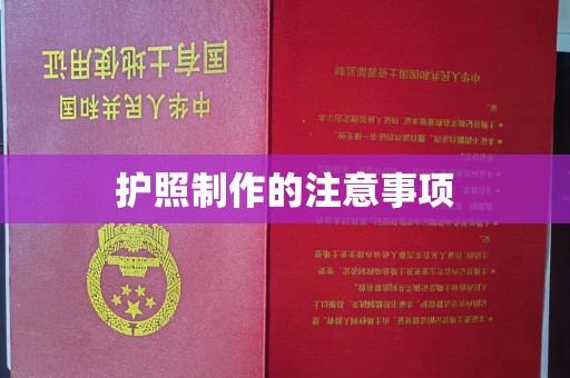 西林护照制作的注意事项